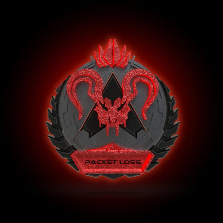PacketLoss Boost — Apex Legends Predator rank emblem logo